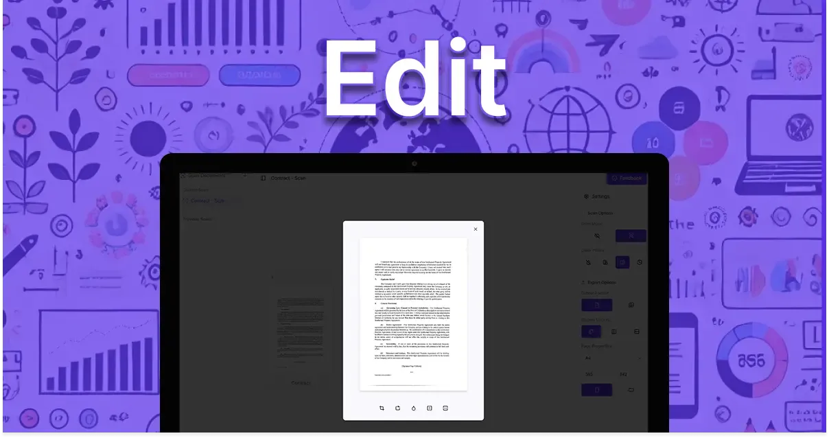 Edit and enhance your scans