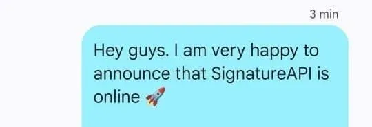The moment SignatureAPI was born