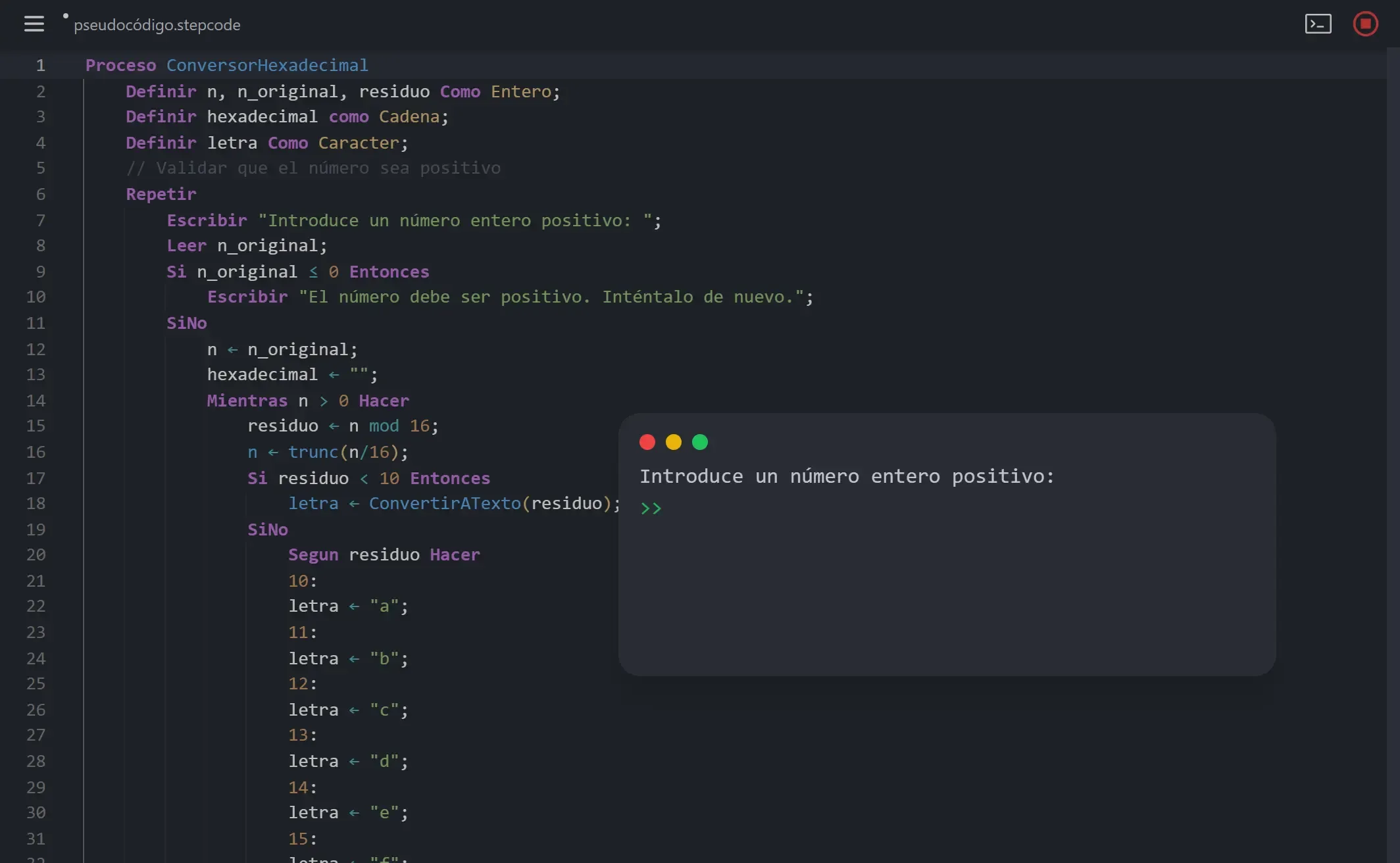 StepCode - Online IDE and programming language editor